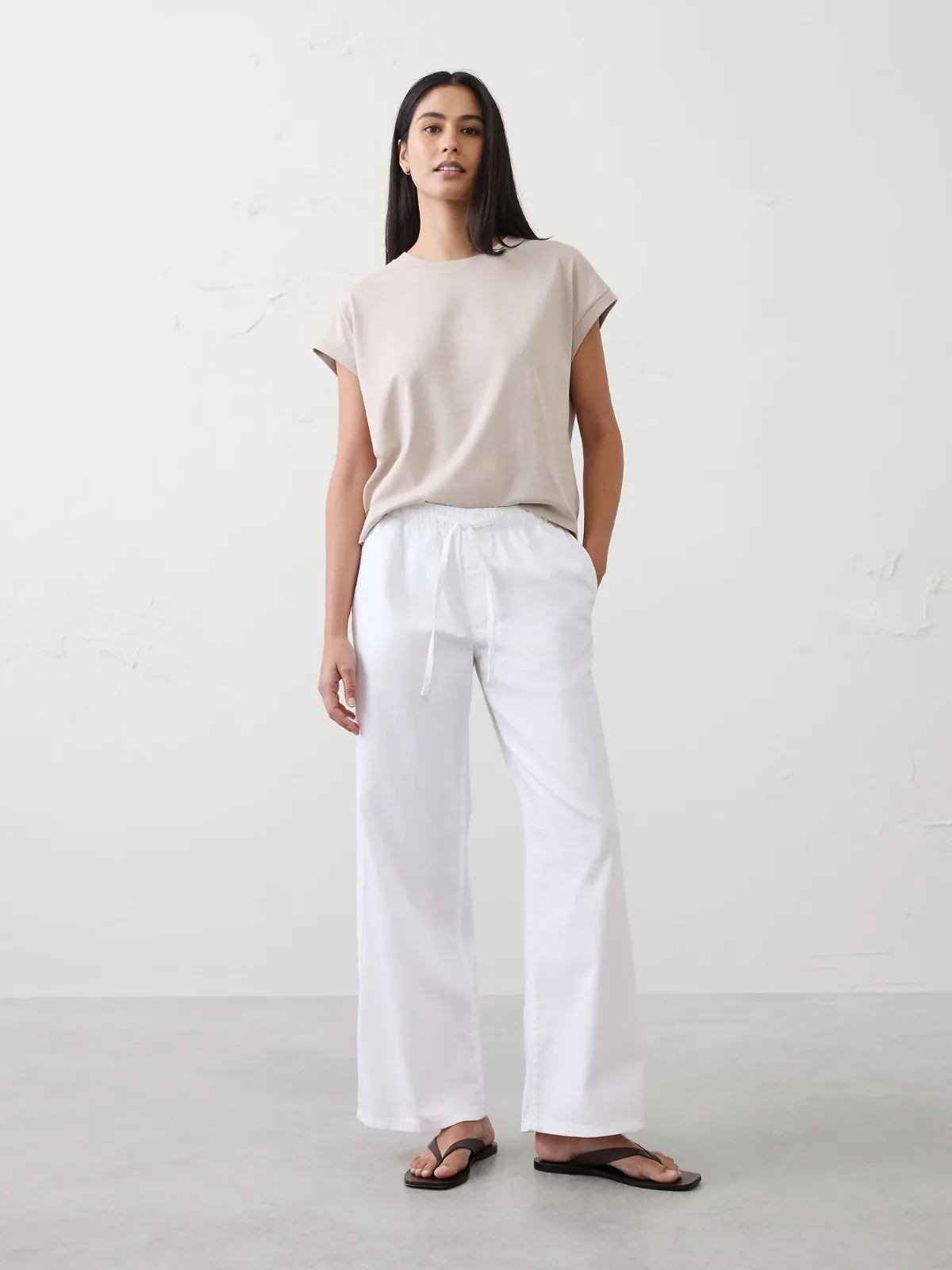 Premium Cotton Boxy T-Shirt by Banana Republic