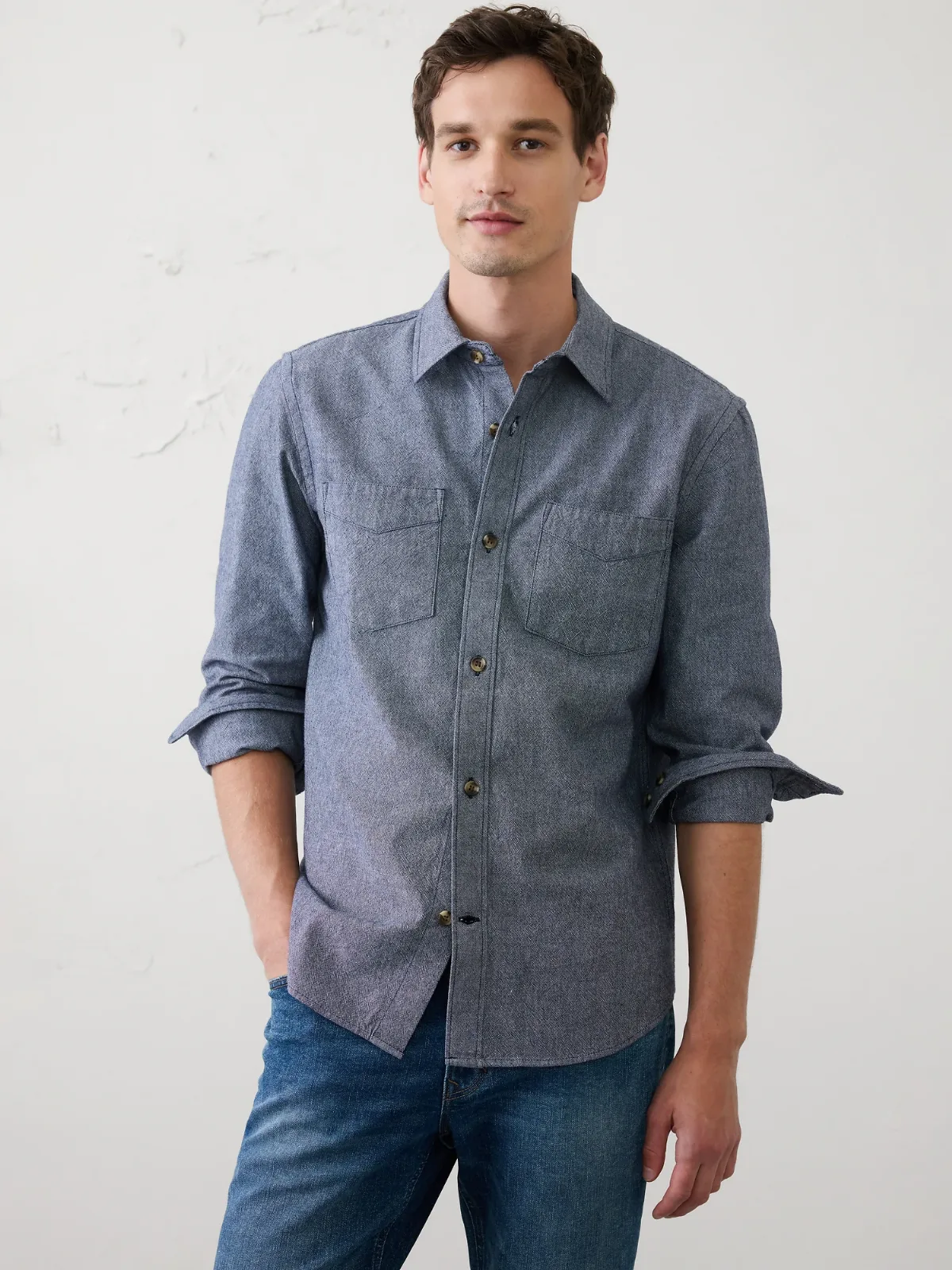 Standard-Fit Textured Shirt