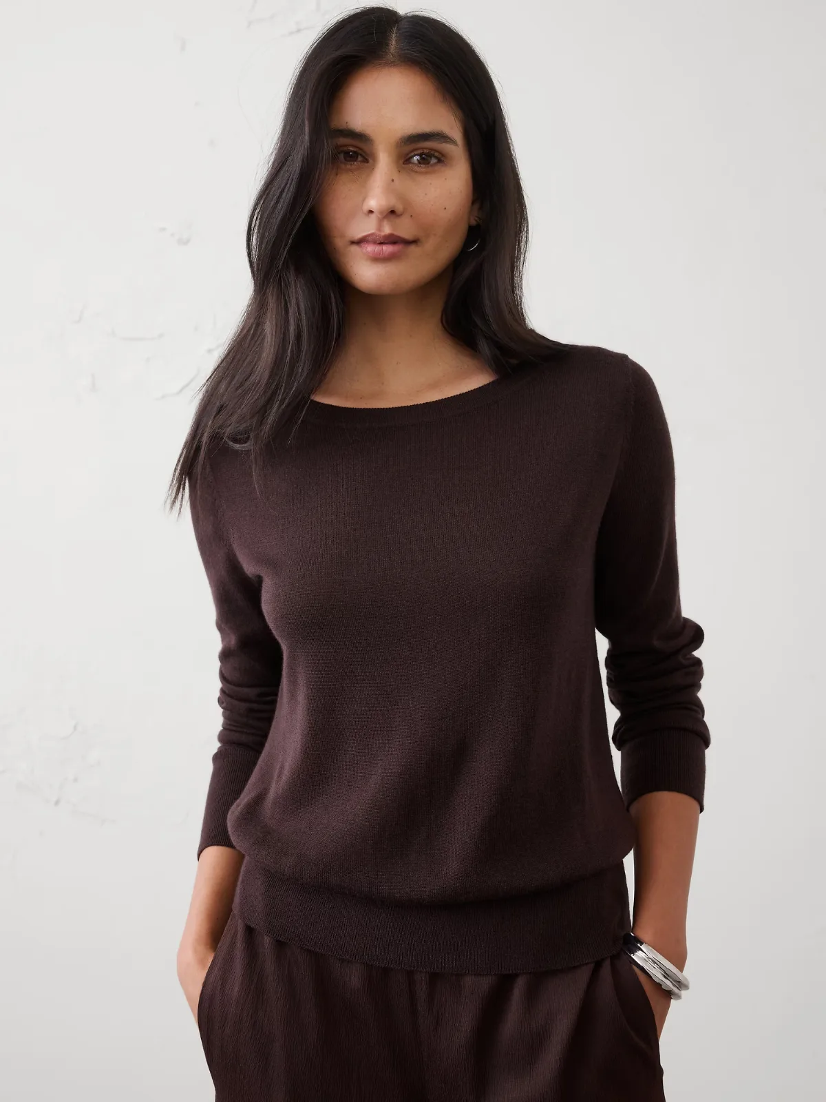 Merino Wool Boatneck Sweater