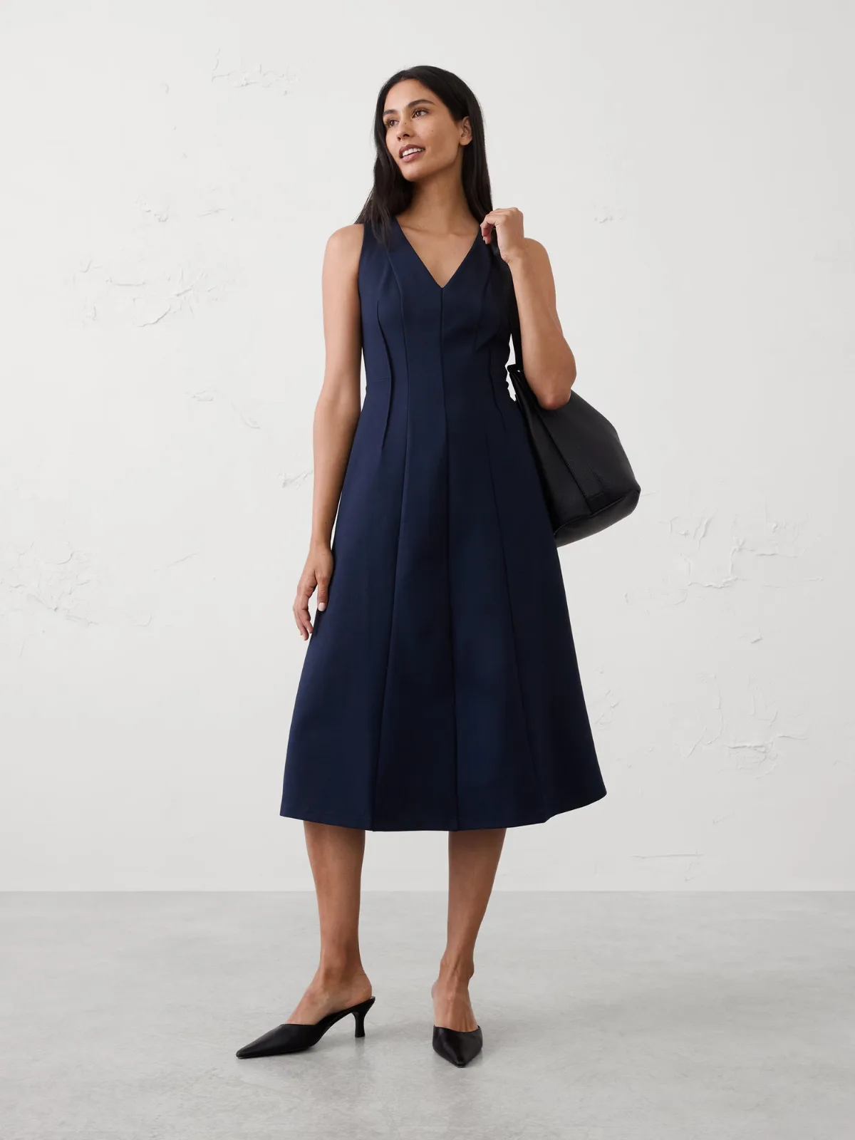 Ponte Midi Dress by Banana Republic