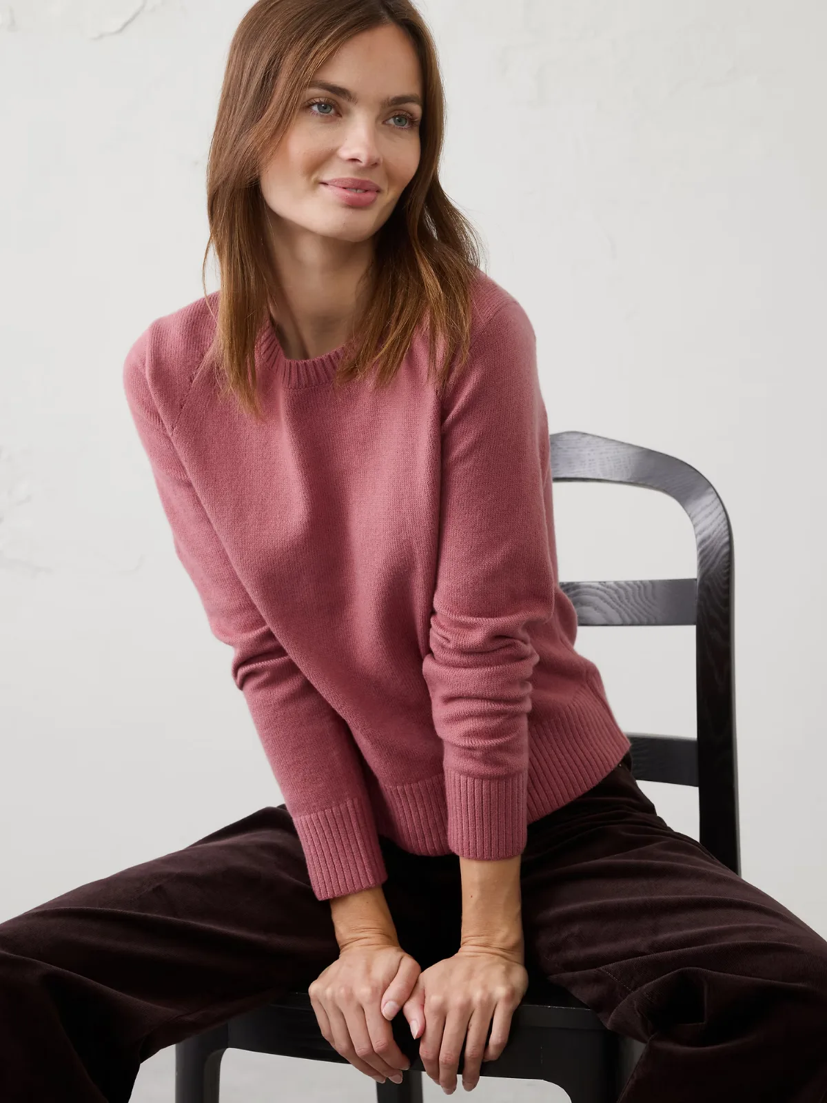 Perfectly Soft Crew-Neck Sweater by Banana Republic