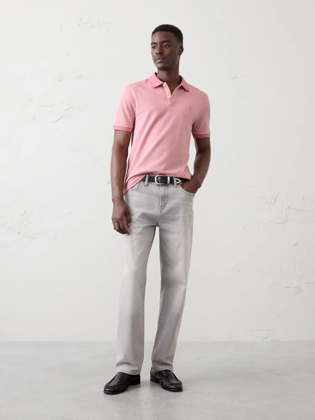 Standard-Fit Pique Polo by Banana Republic