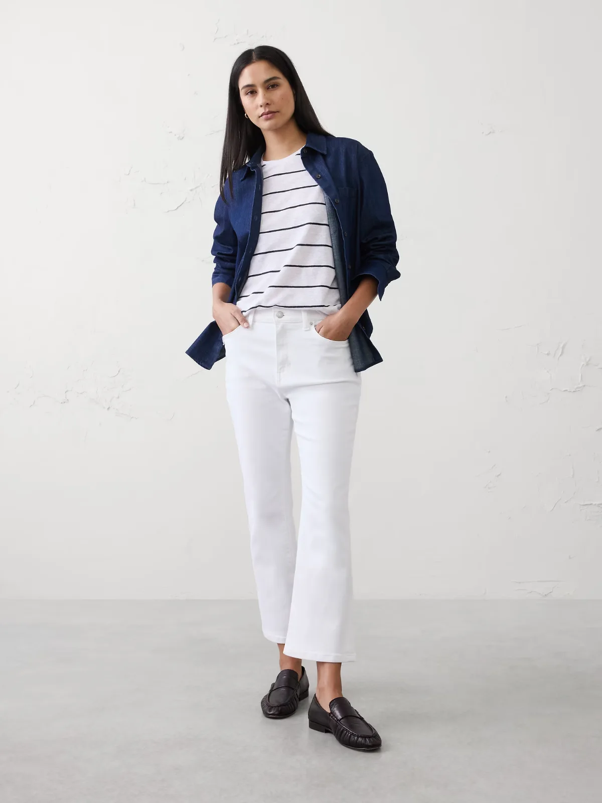 Bootcut High-Rise Cropped Jean by Banana Republic