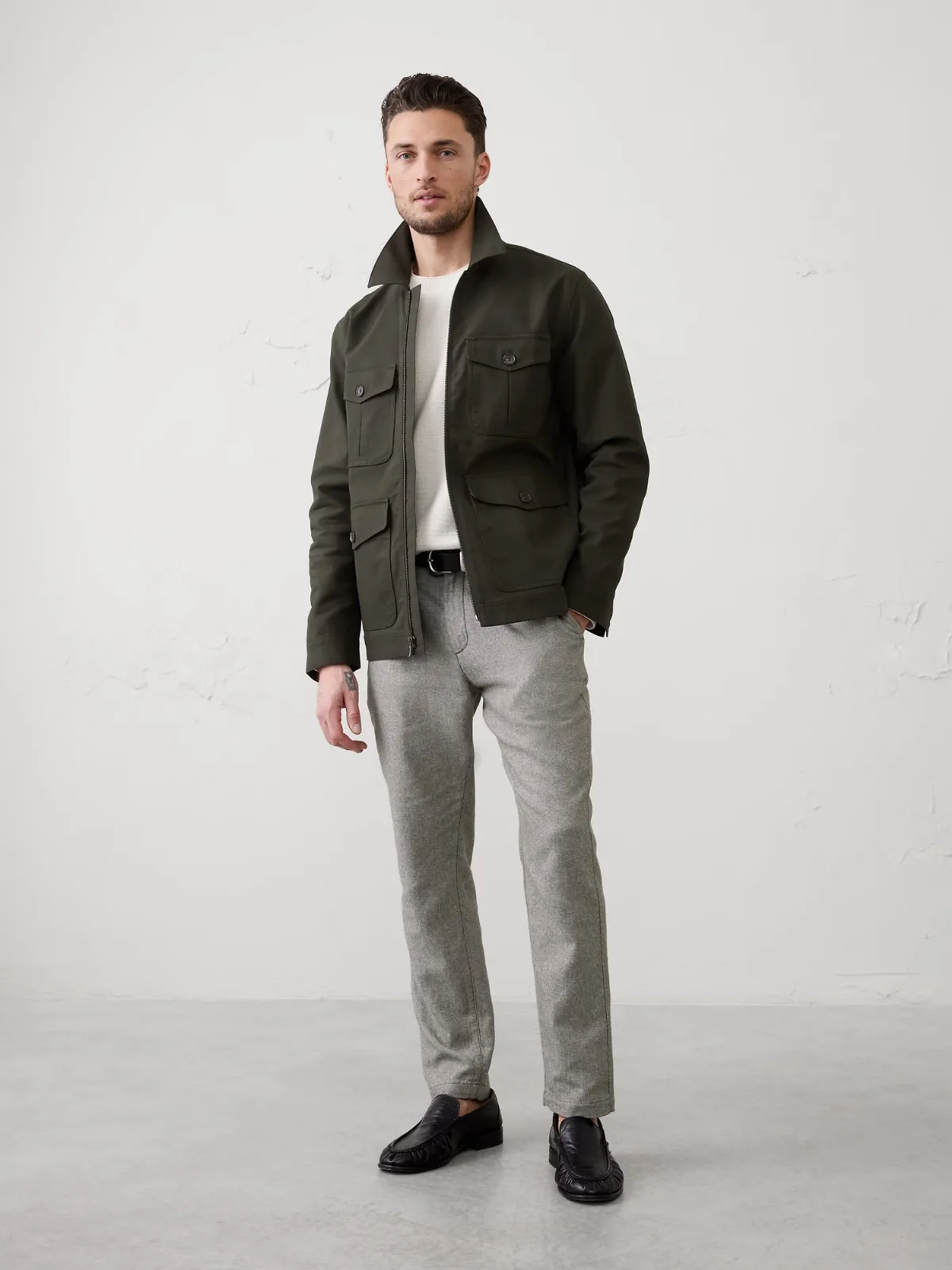 Linen-Blend Pant