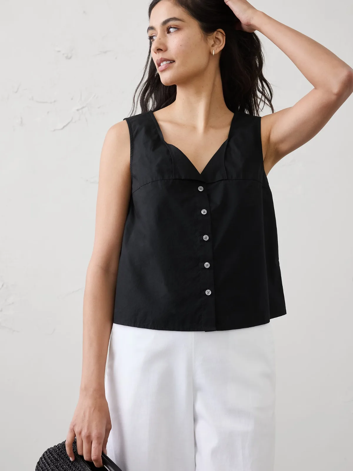 Button-Through Top by Banana Republic