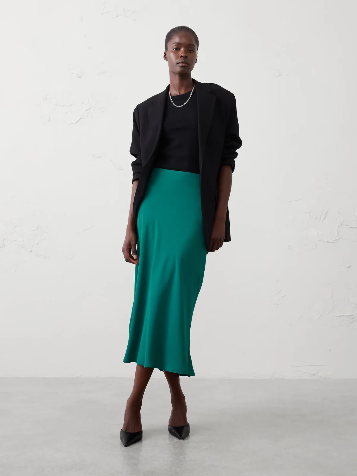 Midi Slip Skirt by Banana Republic