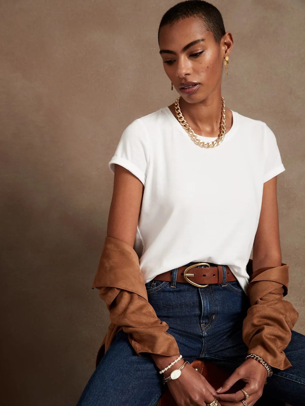 Timeless Crew-Neck T-Shirt by Banana Republic