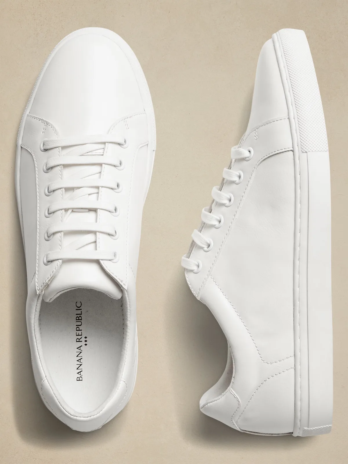 Vegan Leather Sneakers by Banana Republic