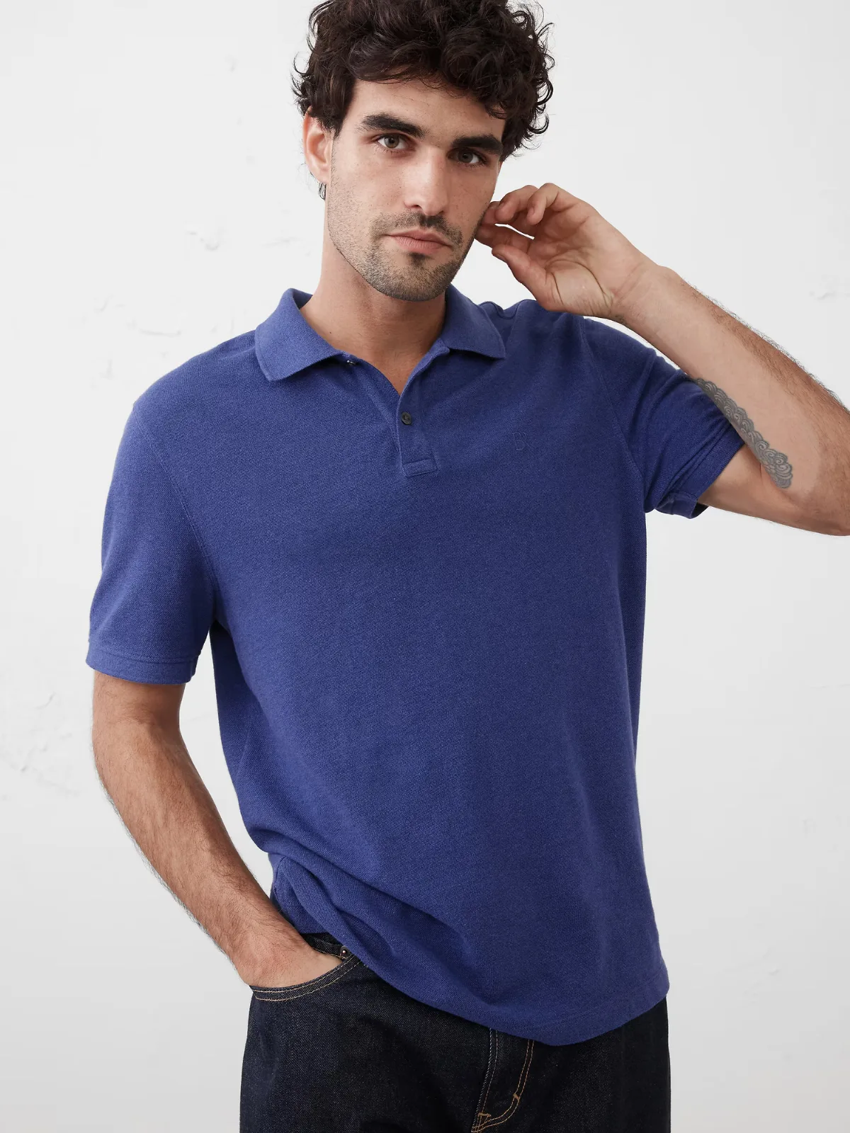 Standard-Fit Pique Polo by Banana Republic