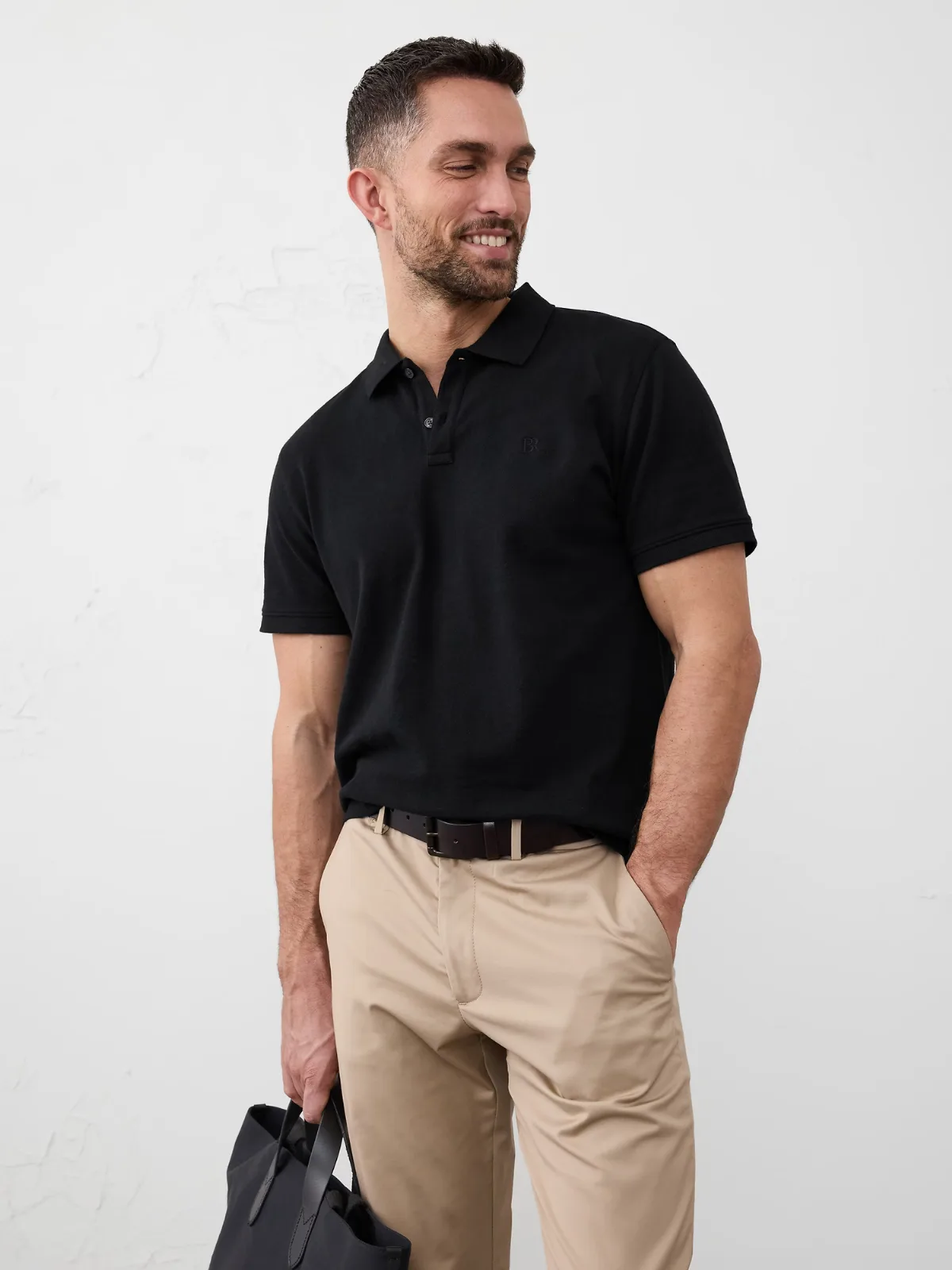 Standard-Fit Pique Polo by Banana Republic