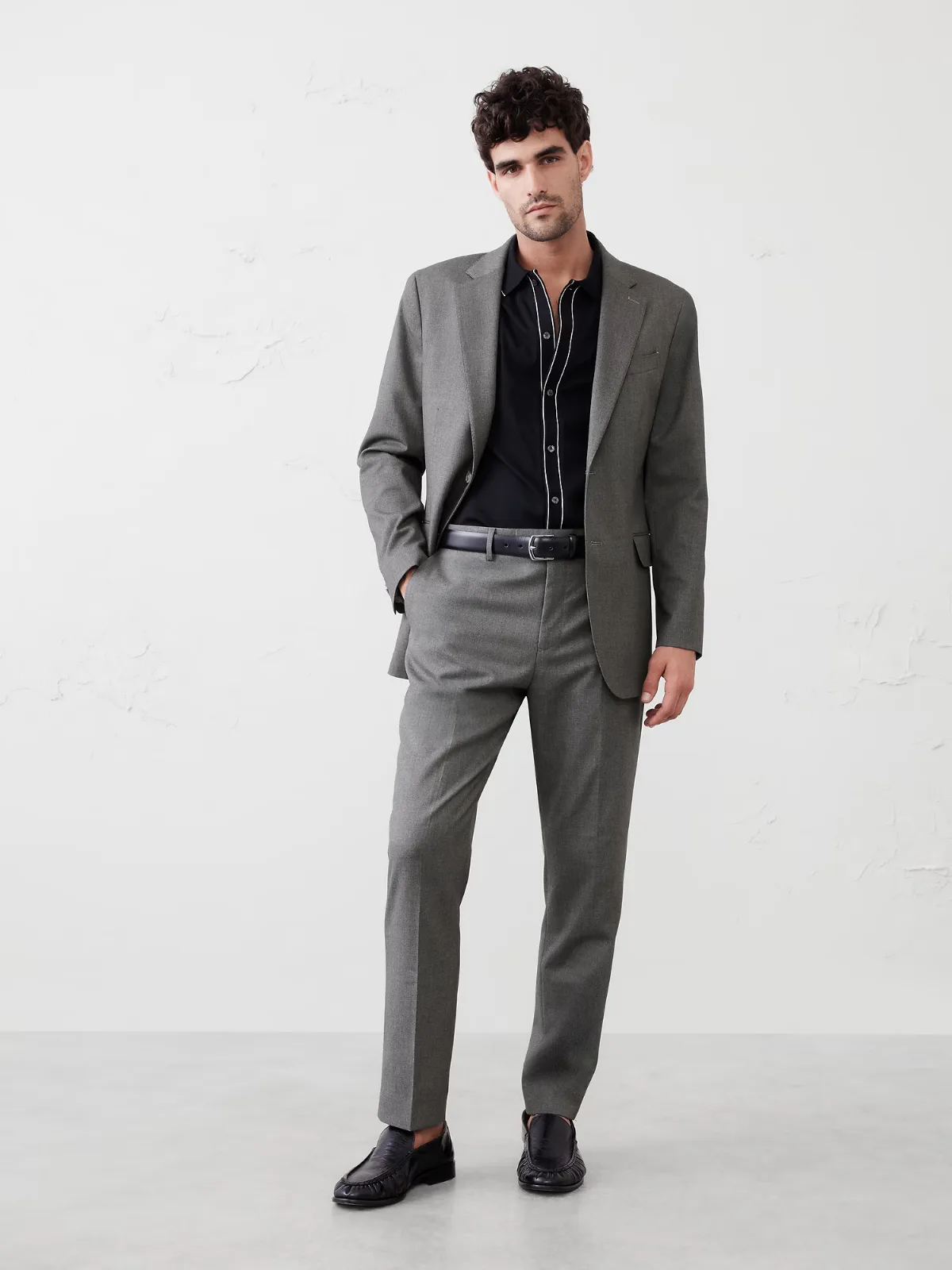Crosshatch Suit Jacket by Banana Republic