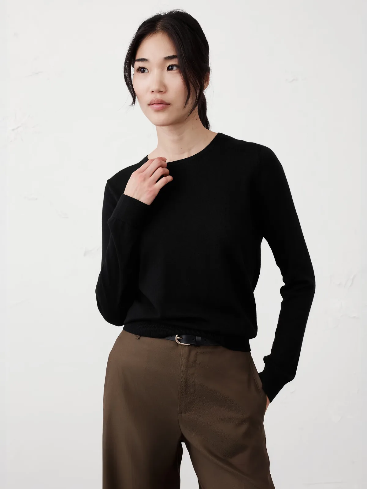 Forever Crew-Neck Sweater by Banana Republic