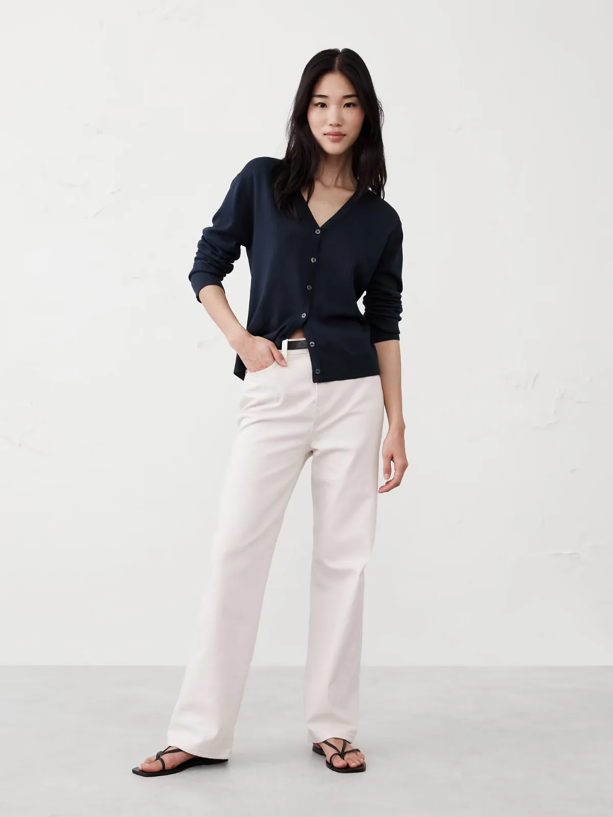 Forever V-Neck Cardigan Sweater