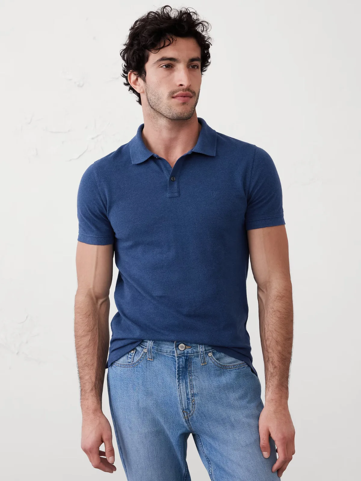 Slim-Fit Pique Polo by Banana Republic