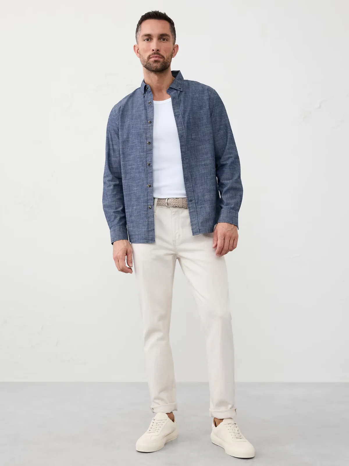 Slim-Fit Softwash Cotton Shirt by Banana Republic