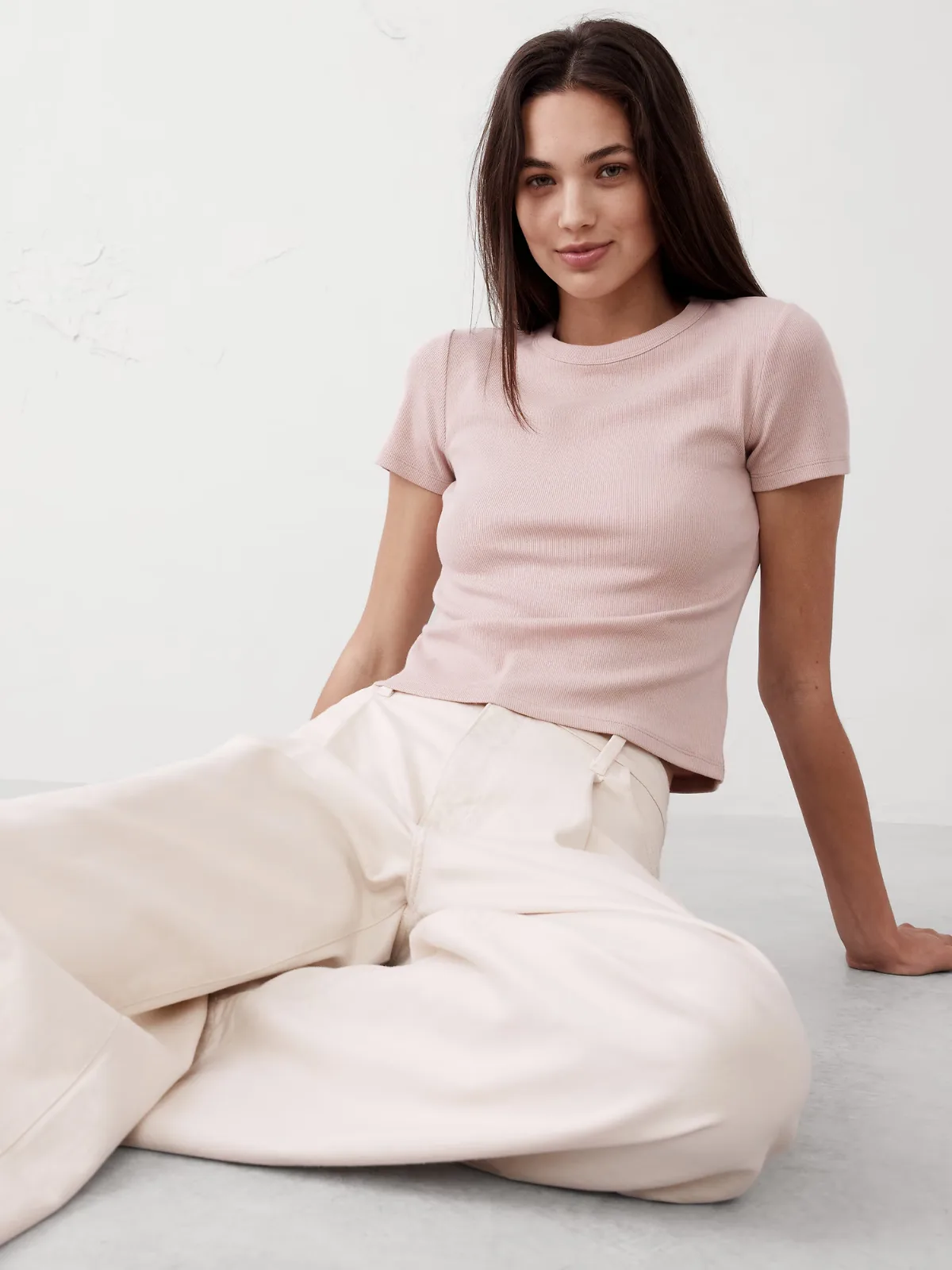 Ribbed T-Shirt by Banana Republic