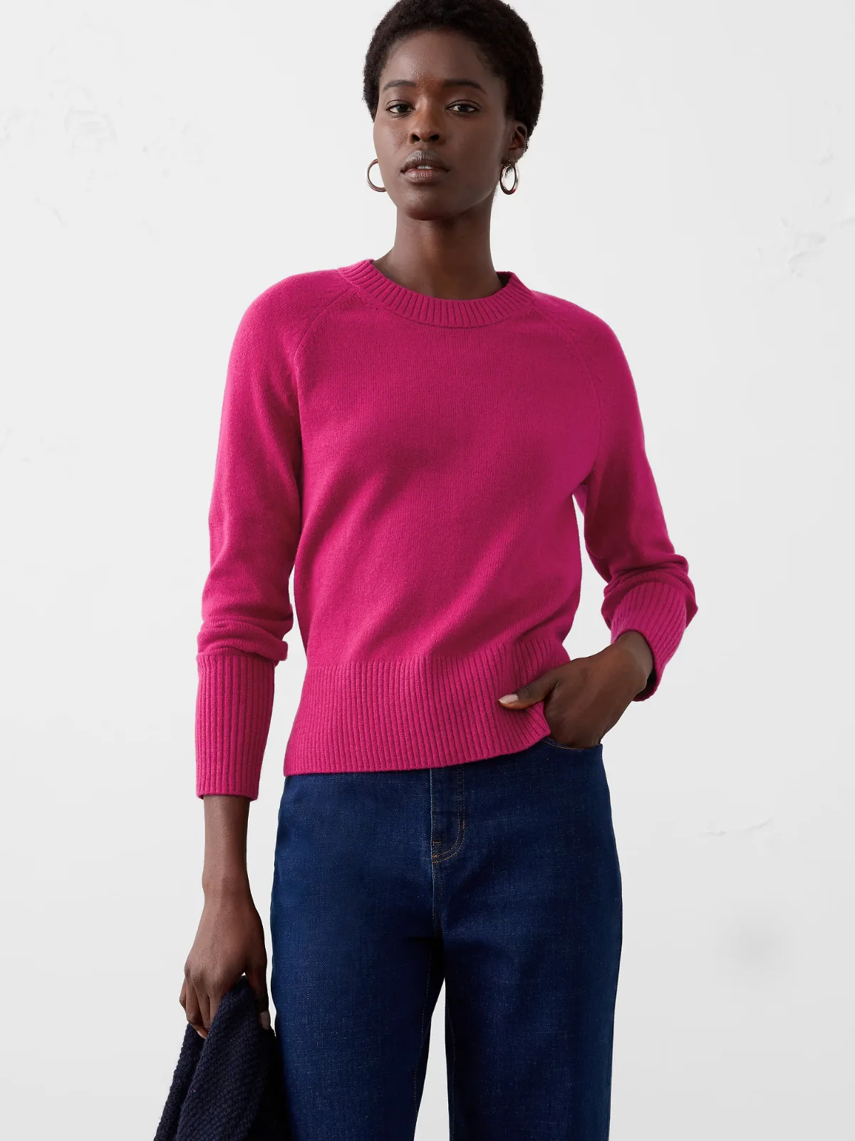 Perfectly Soft Crew-Neck Sweater by Banana Republic