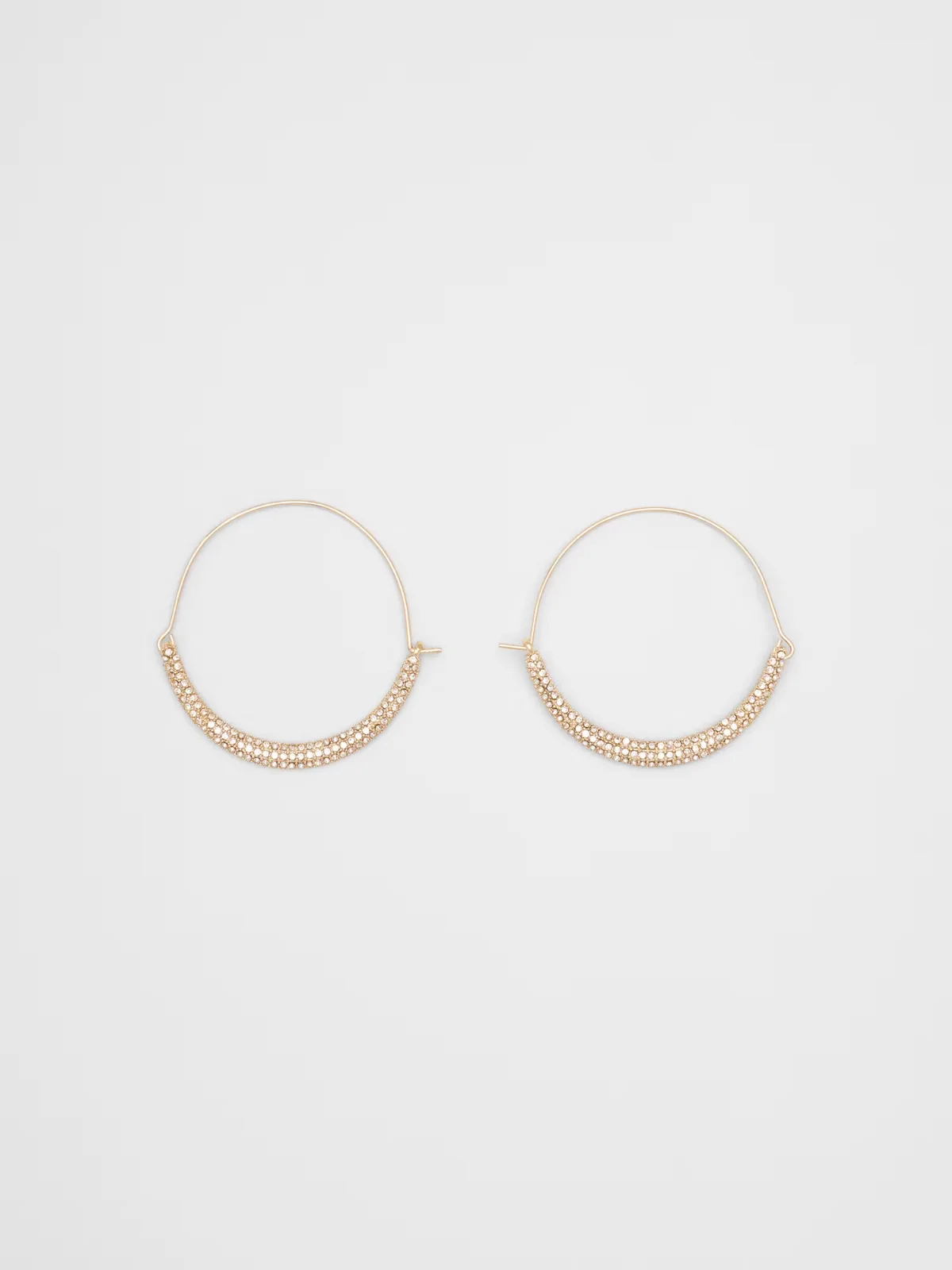 Pave Hoop Earrings by Banana Republic