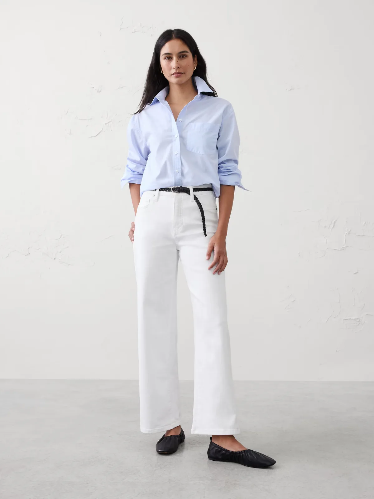 Wide-Leg High-Rise Cropped Jean by Banana Republic