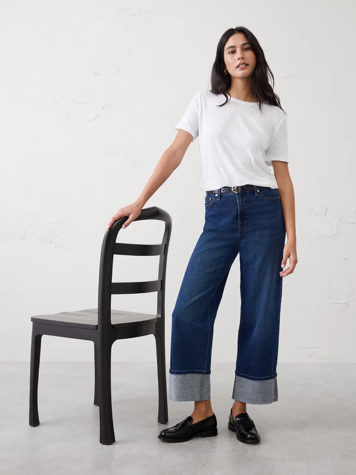 Linen-Blend T-Shirt by Banana Republic