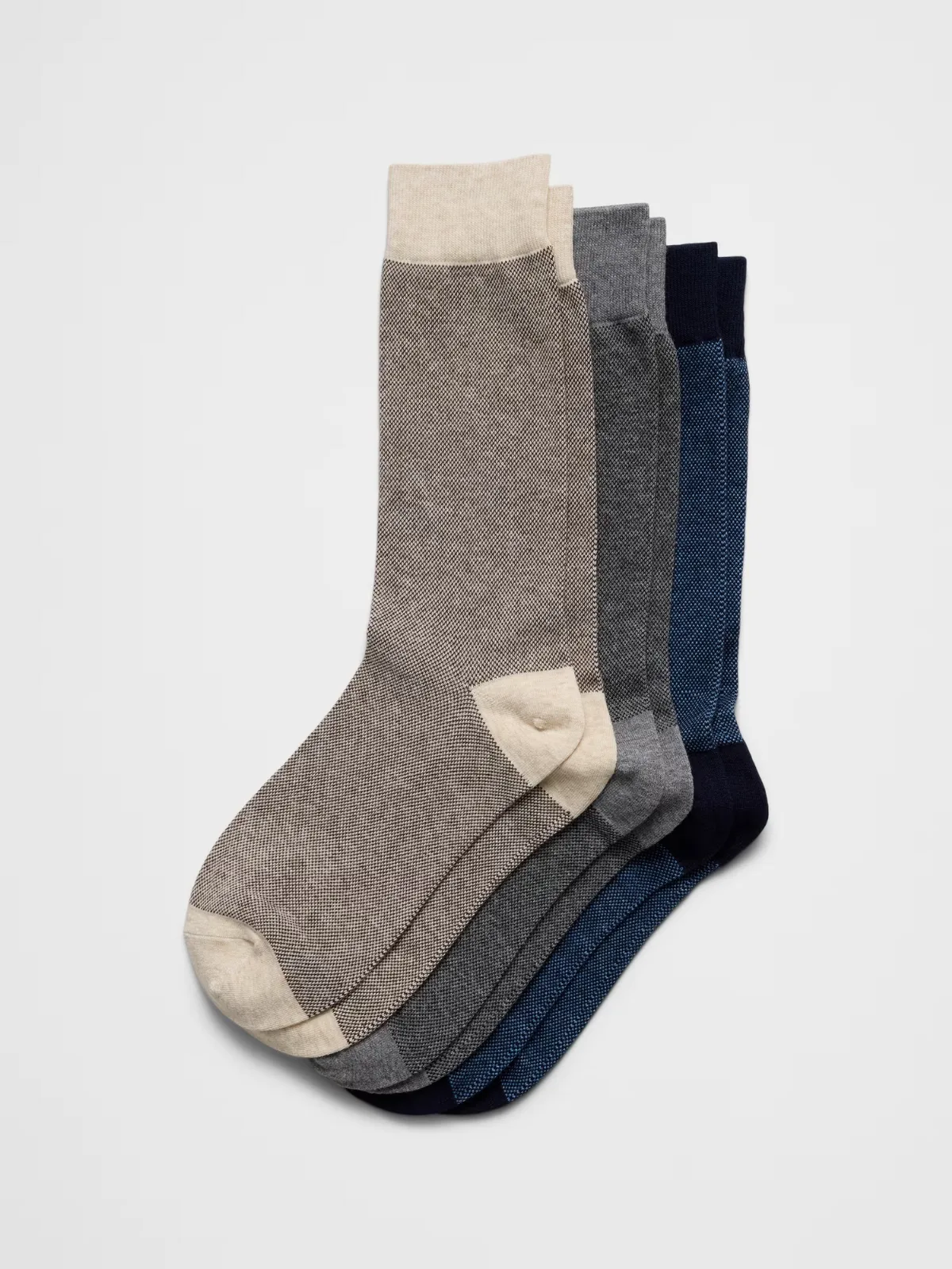 Pique Solid Trouser Socks (3 Pack) by Banana Republic
