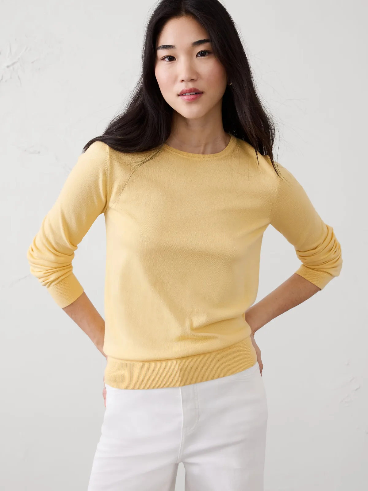 Forever Crew-Neck Sweater by Banana Republic