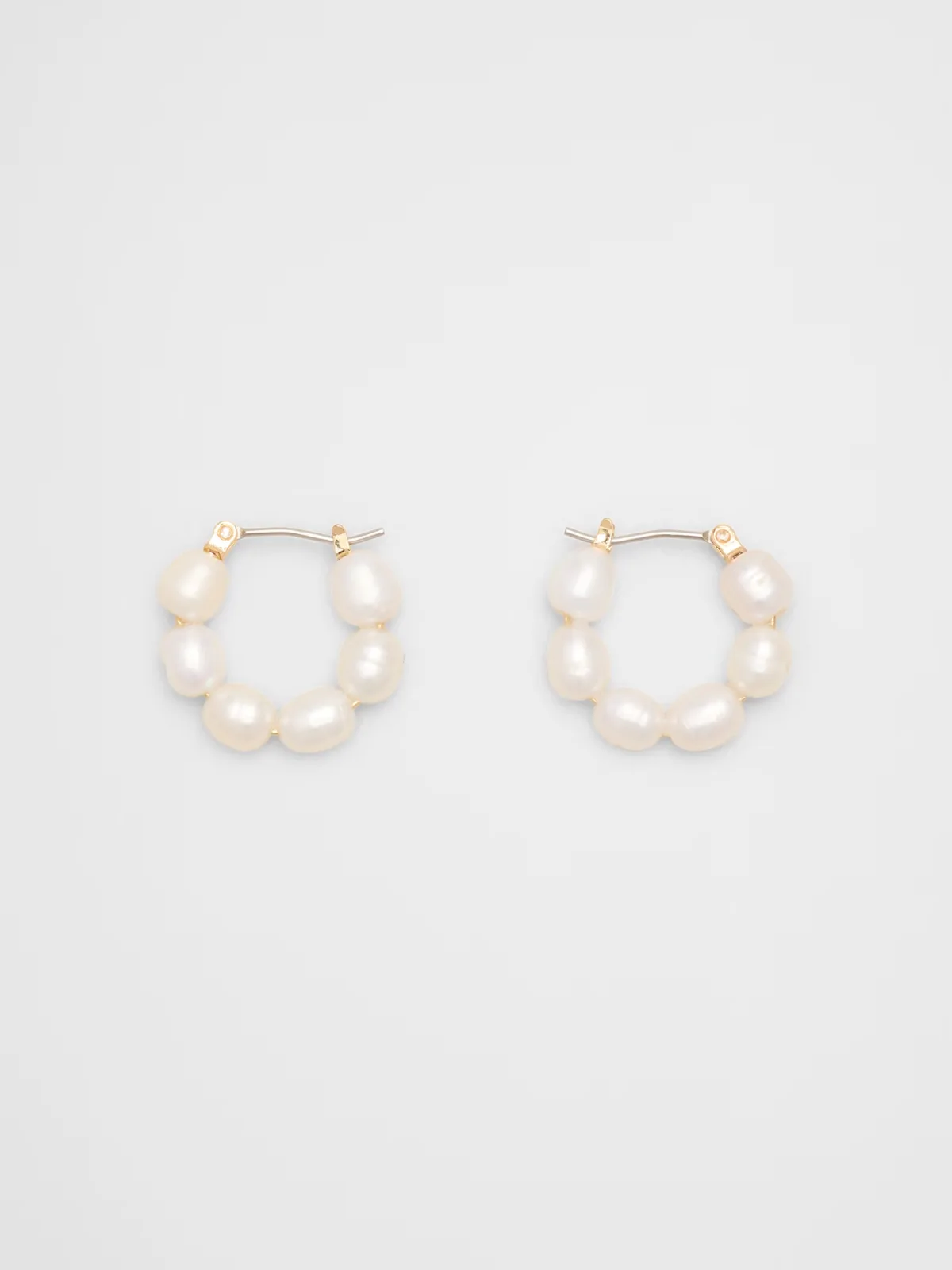 Pearl Hoop Earrings by Banana Republic