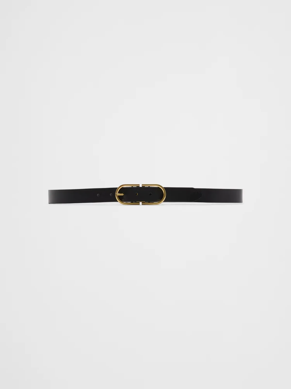 Oval Buckle Leather Belt by Banana Republic