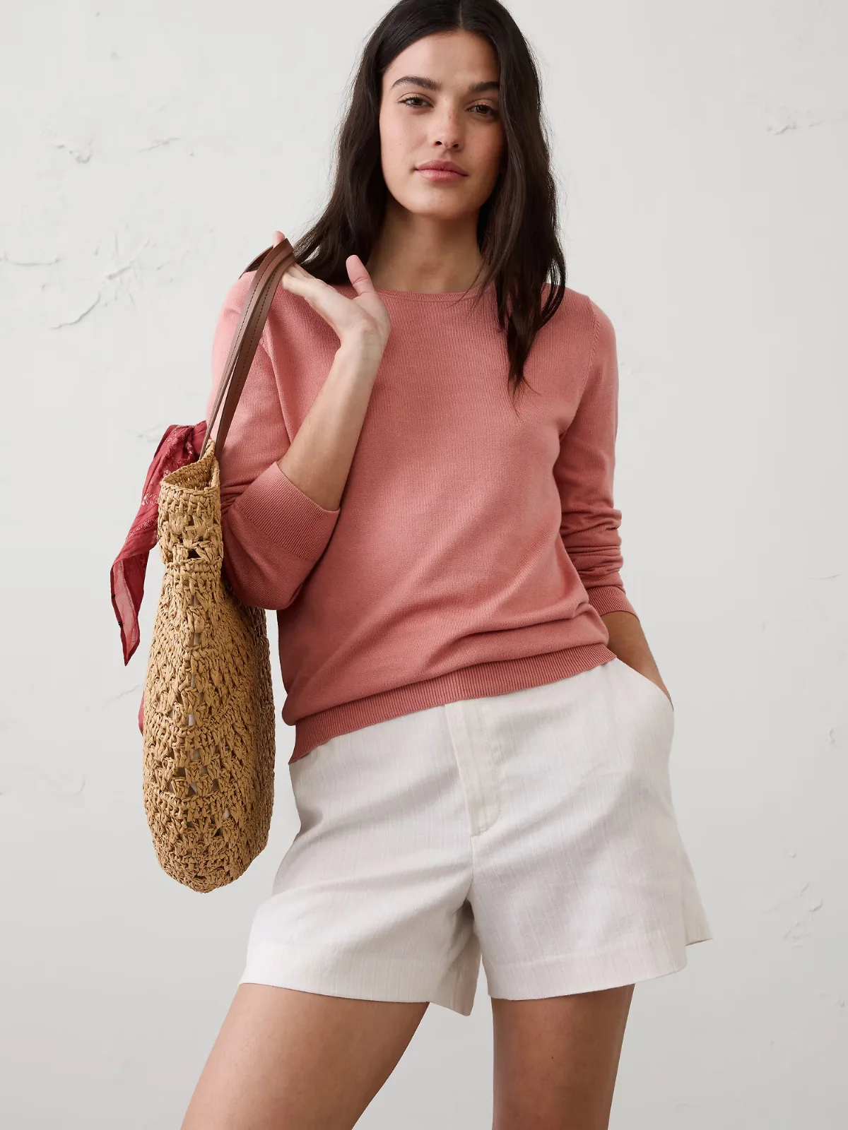 Forever Crew-Neck Sweater by Banana Republic