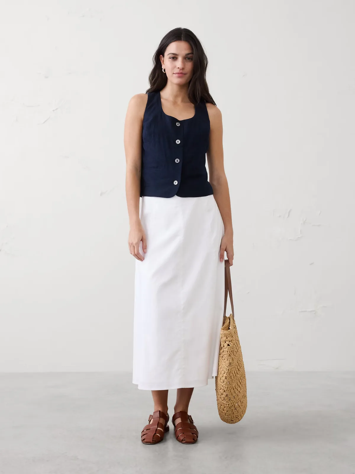 Scoop-Neck Vest by Banana Republic