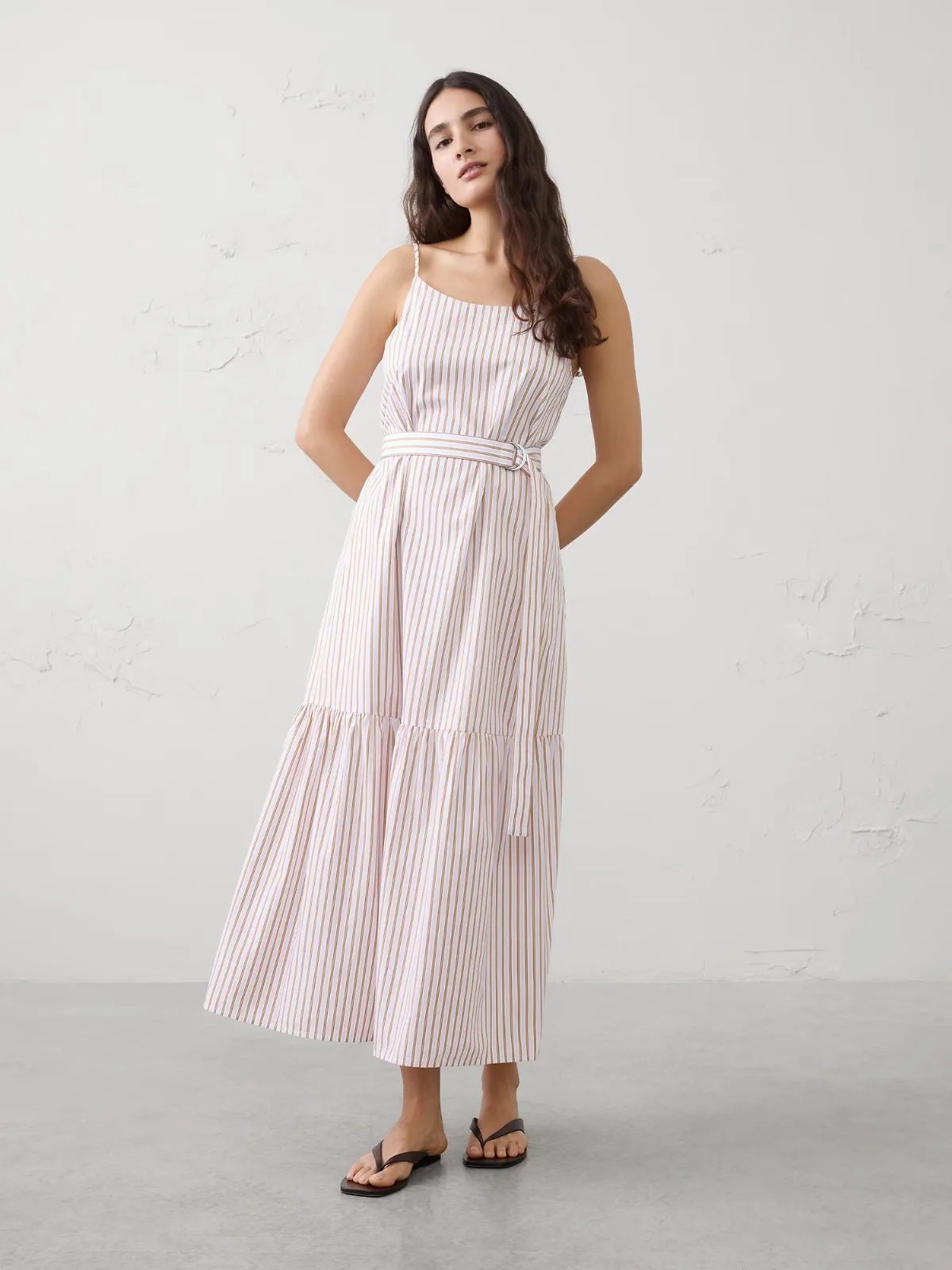 Strappy Tiered Maxi Dress