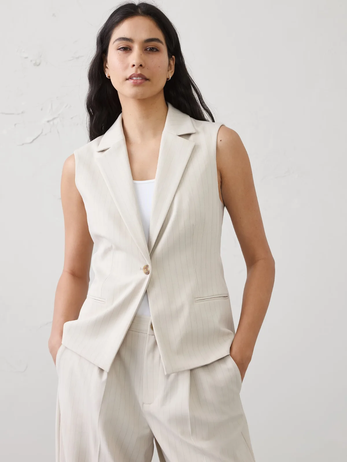 Long Lapel Vest by Banana Republic