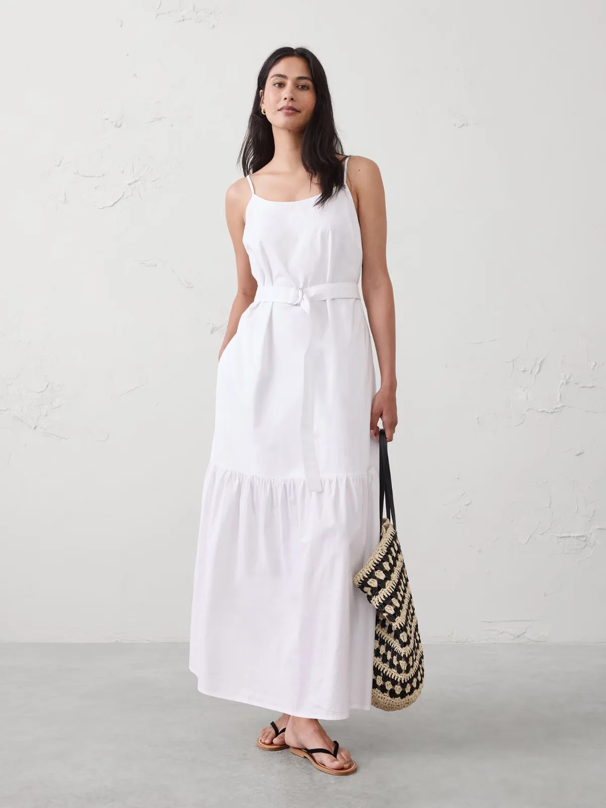Strappy Tiered Maxi Dress