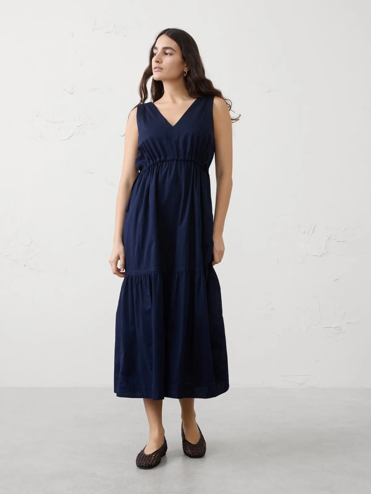 Voile Side-Tie Maxi Dress by Banana Republic