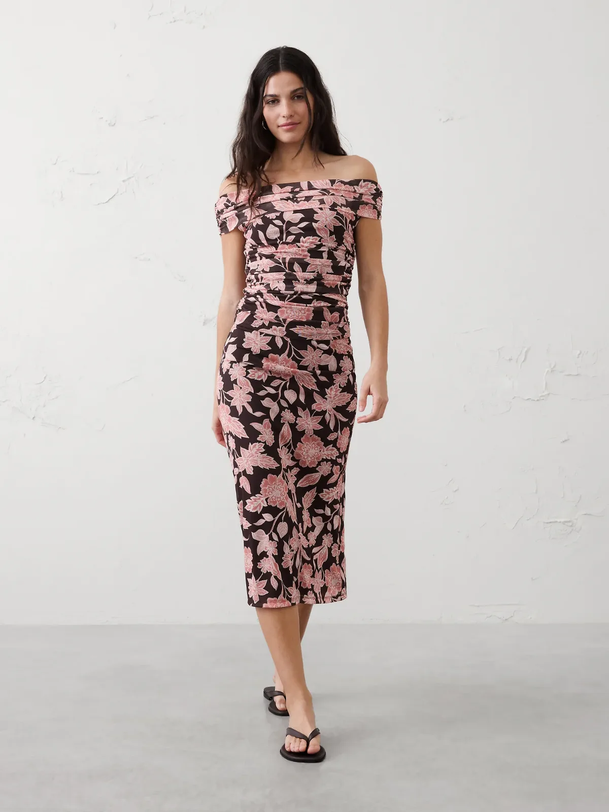 Mesh Midi Skirt by Banana Republic