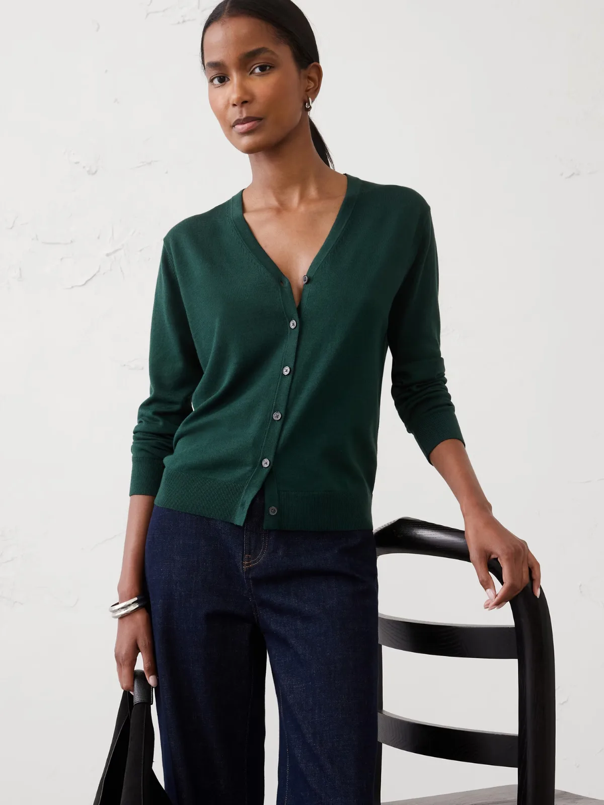Forever V-Neck Cardigan Sweater