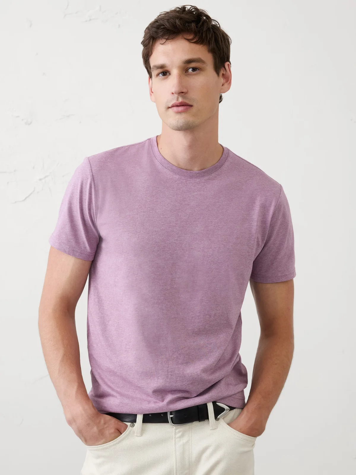 Standard-Fit Premium Wash Crew-Neck T-Shirt by Banana Republic