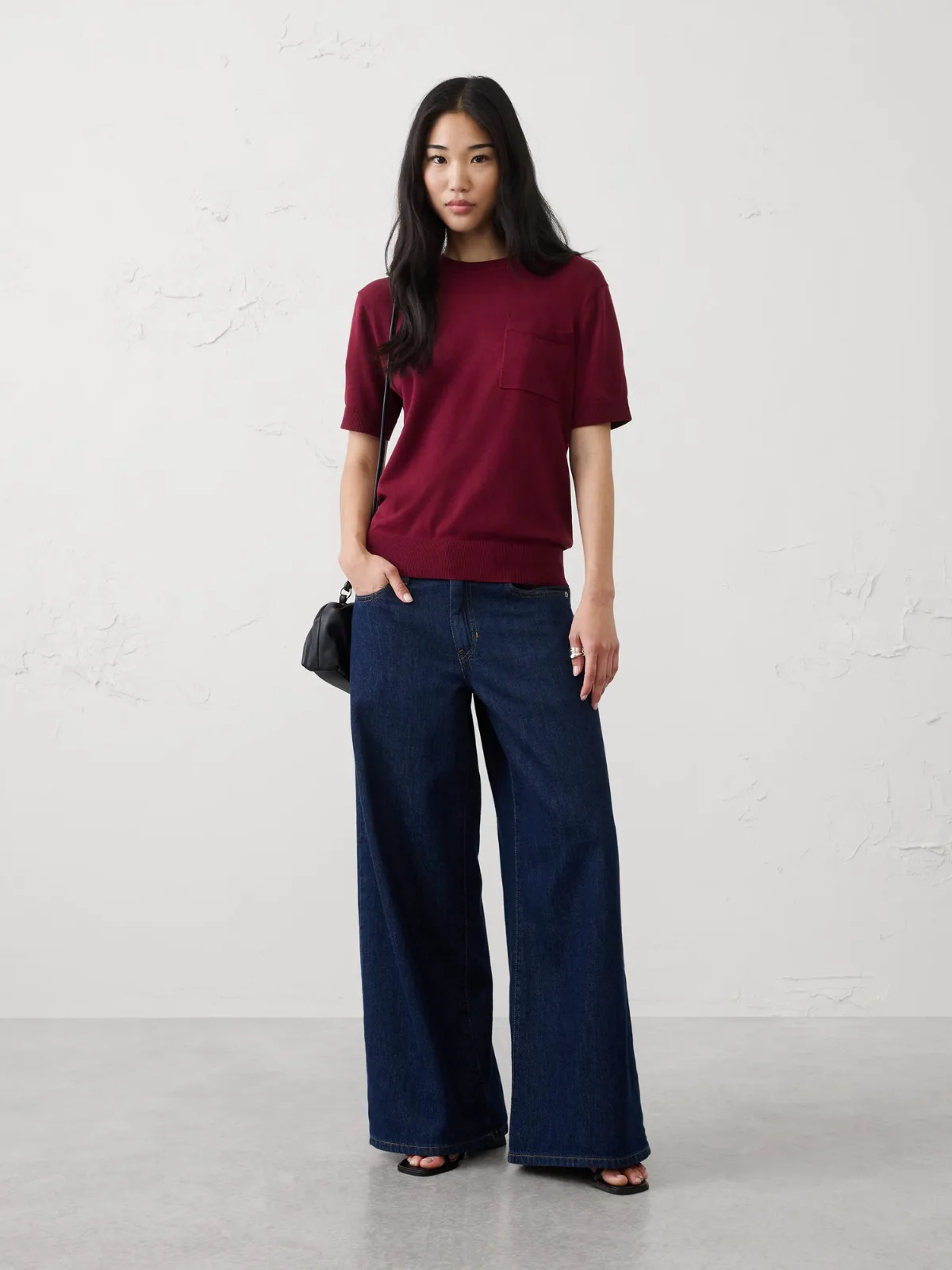 Forever Pocket Sweater T-Shirt by Banana Republic