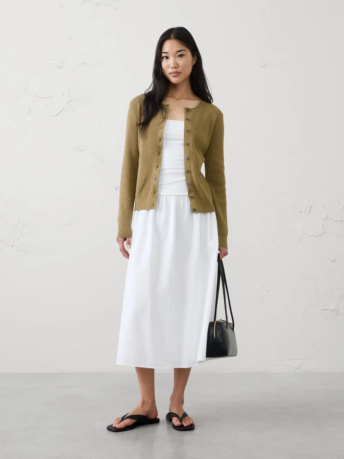 Ribbed Cardigan Sweater by Banana Republic
