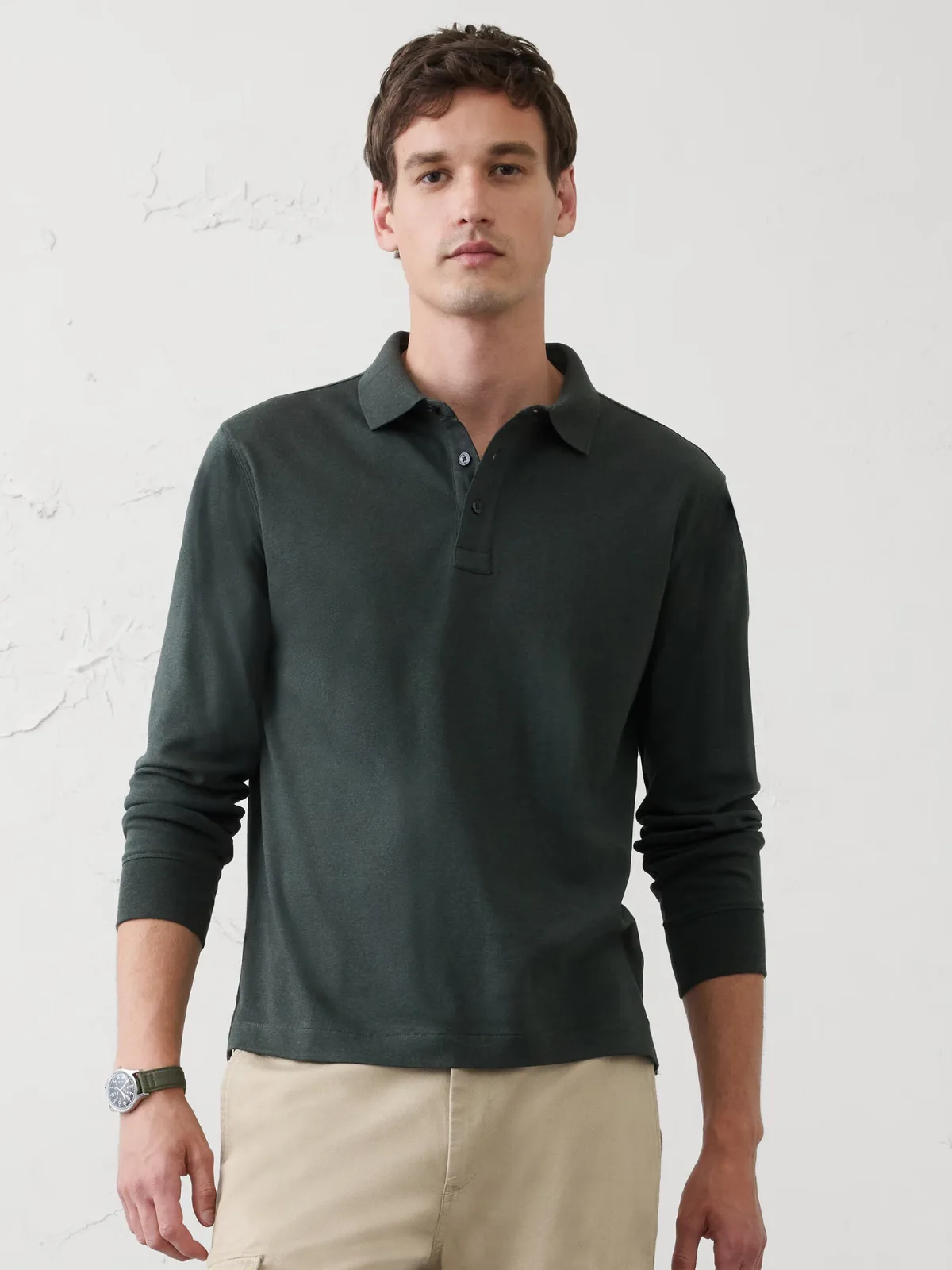 Standard-Fit Luxe Touch Polo by Banana Republic
