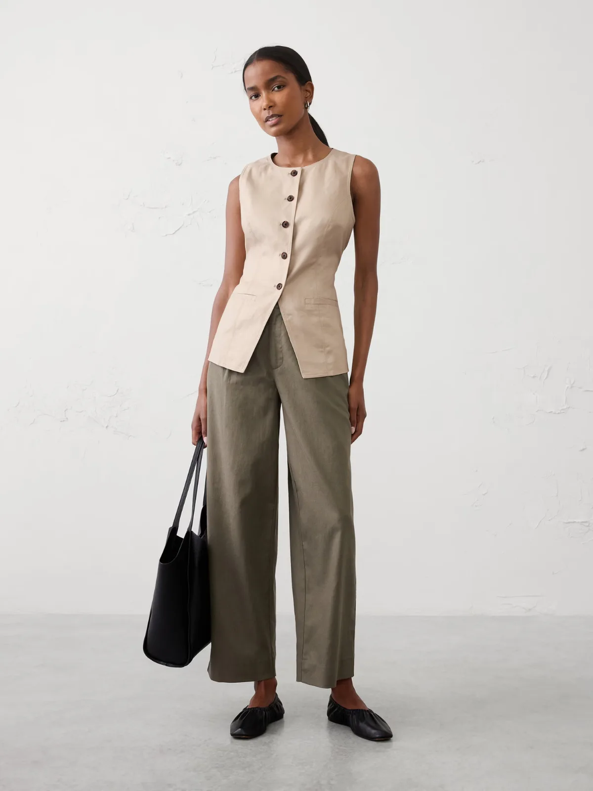 Long Vest by Banana Republic