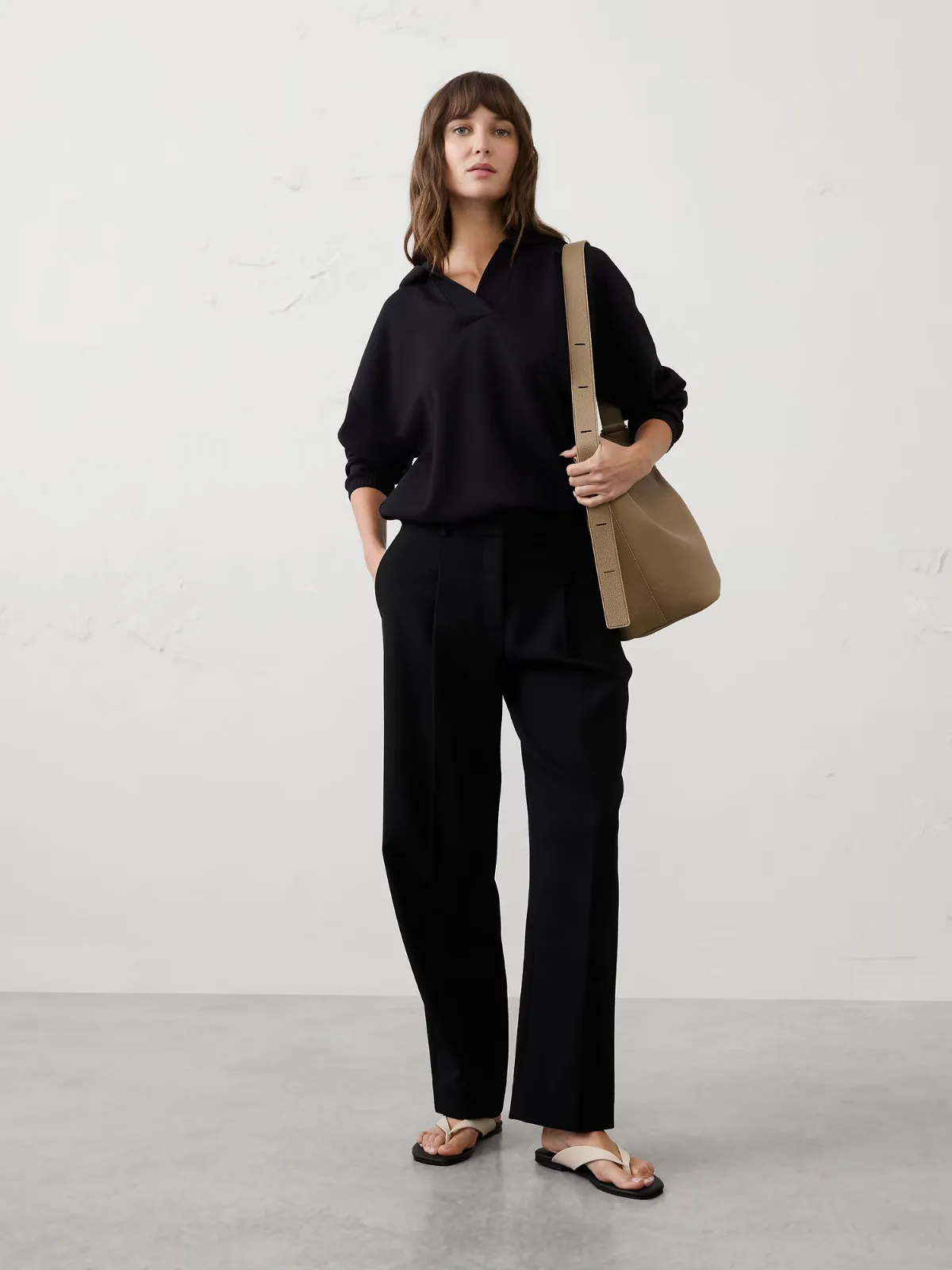 Soft Touch Pullover Hoodie by Banana Republic