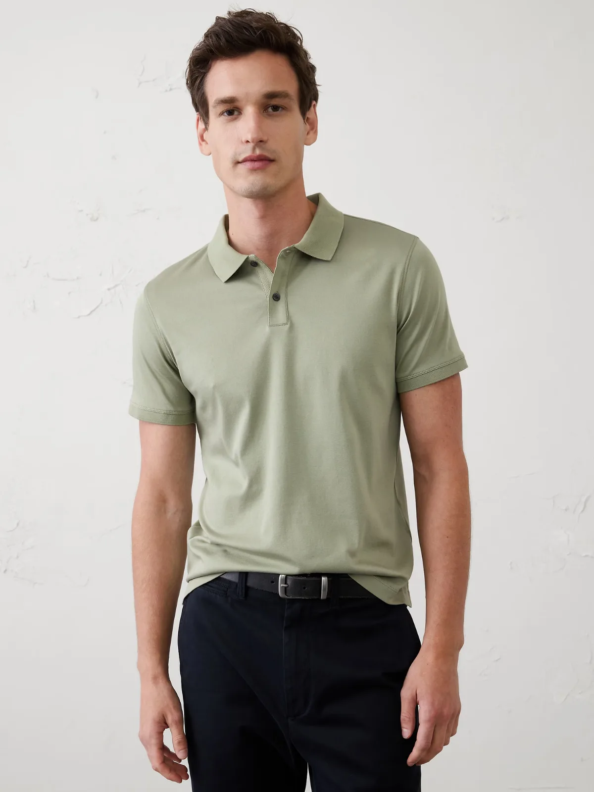 Slim Luxe Touch Polo by Banana Republic