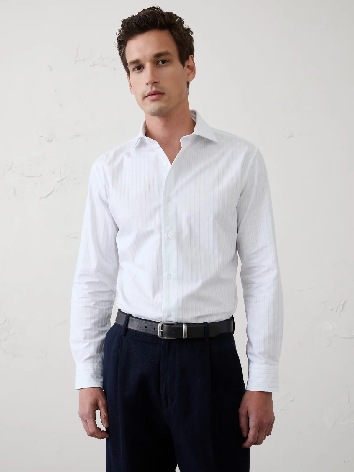 Slim-Fit Dobby Dress Shirt