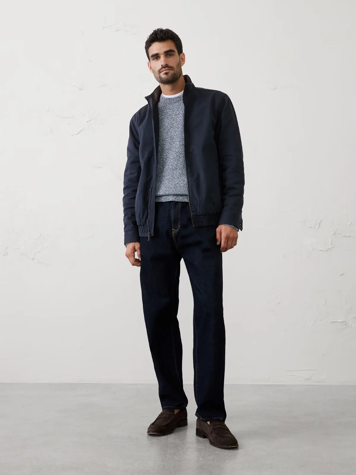 Peached Cotton Zip Jacket