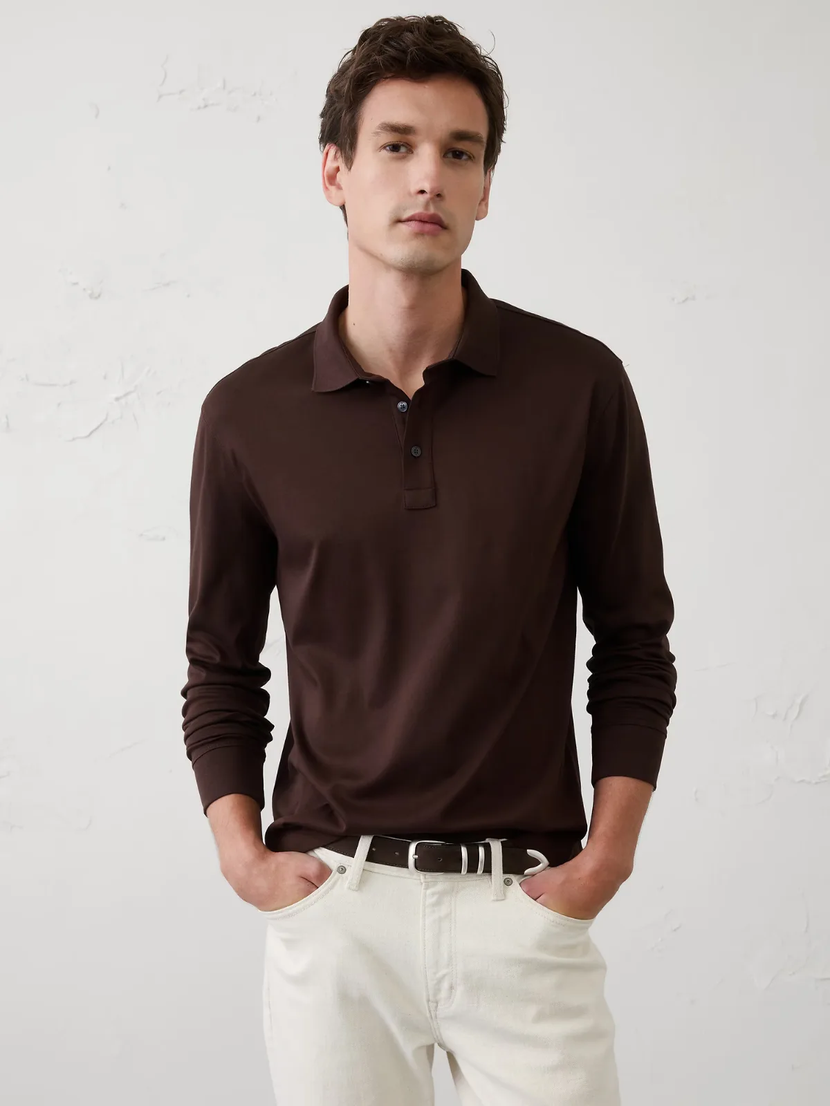 Standard-Fit Luxe Touch Polo by Banana Republic