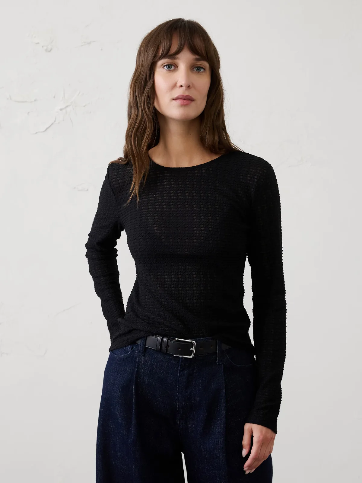 Sheer Jacquard T-Shirt by Banana Republic