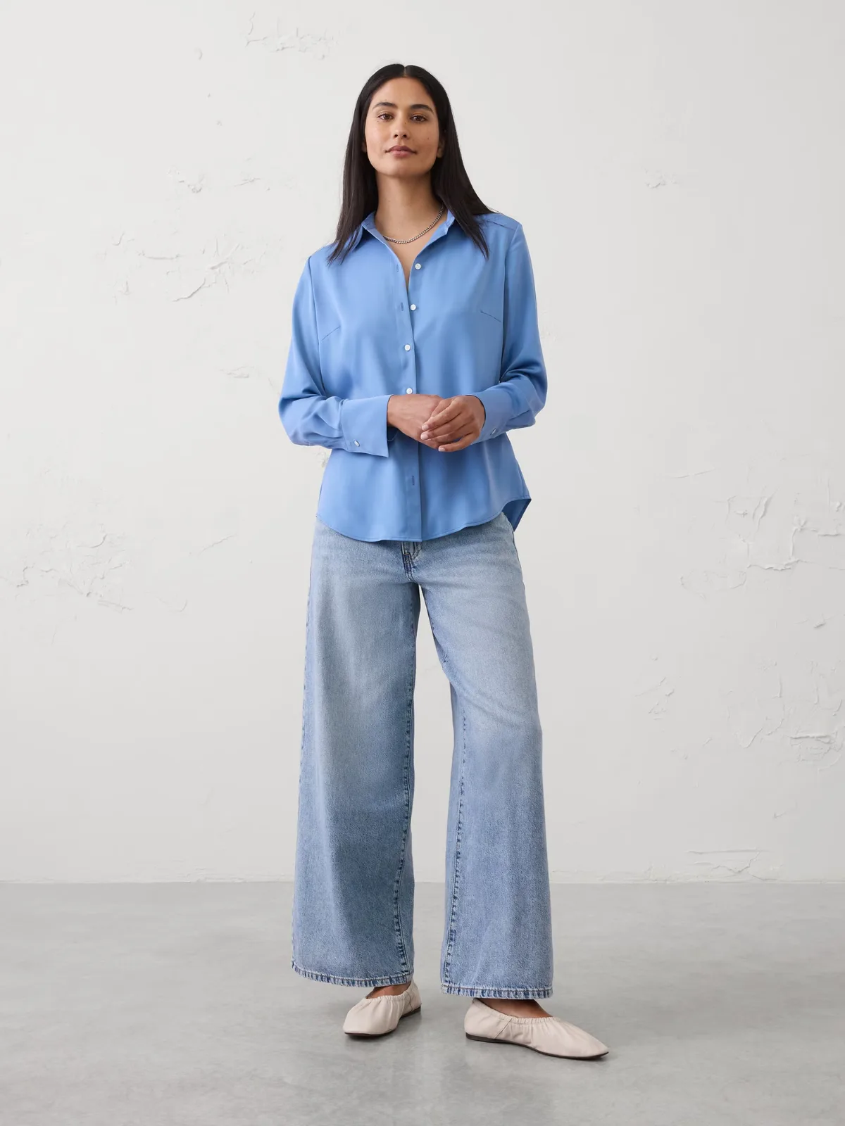 Silky Classic Shirt by Banana Republic