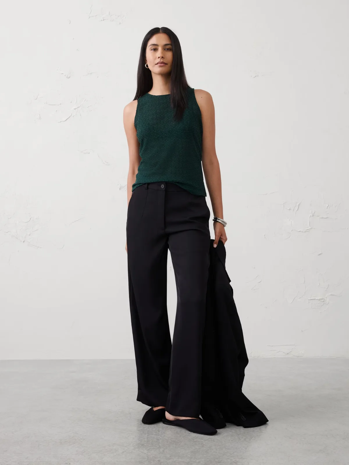 Sheer Jaquard Tank by Banana Republic