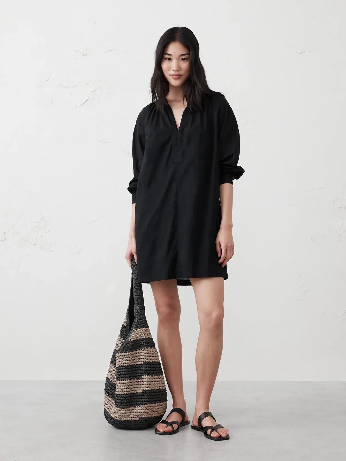 Trapunto Voile Mini Dress by Banana Republic